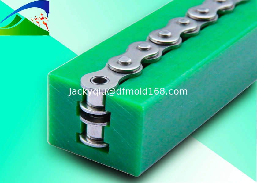 Uhmwpe conveyor side guide rail/hdpe virgin chain guide strip/steel chain+ uhmwpe chain guide made in china